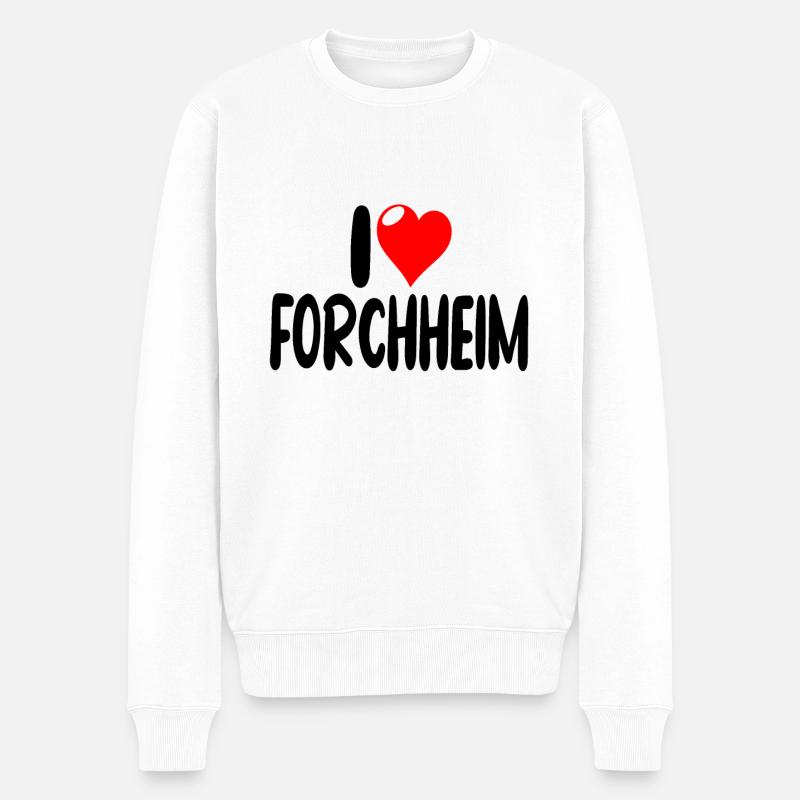Forchheim - Männer Premium Bio Pullover - Weiß