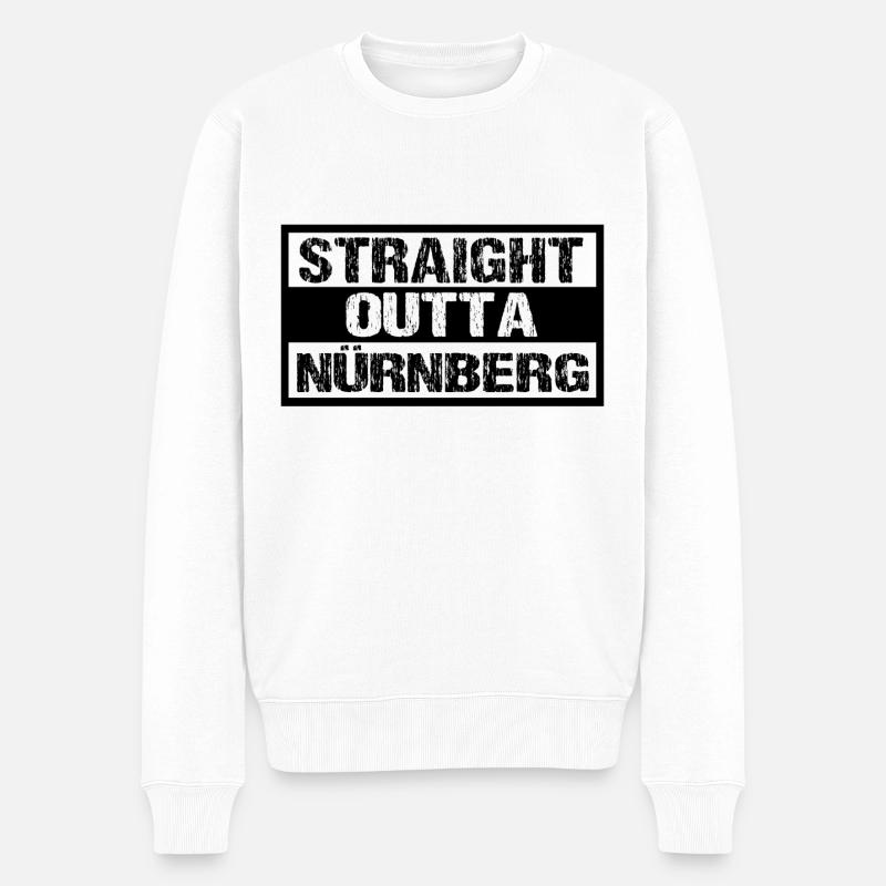 Nürnberg - Männer Premium Bio Pullover - Weiß