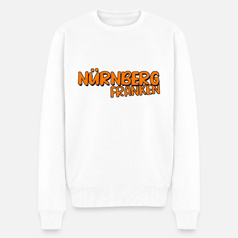 Nürnberg - Männer Premium Bio Pullover - Weiß