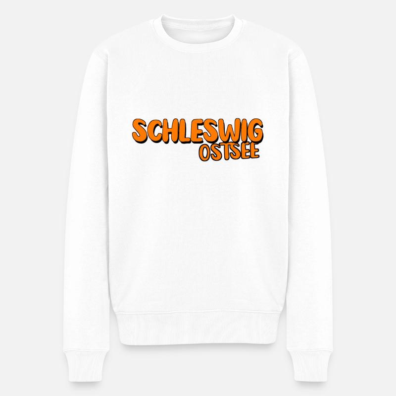 Schleswig - Männer Premium Bio Pullover - Weiß