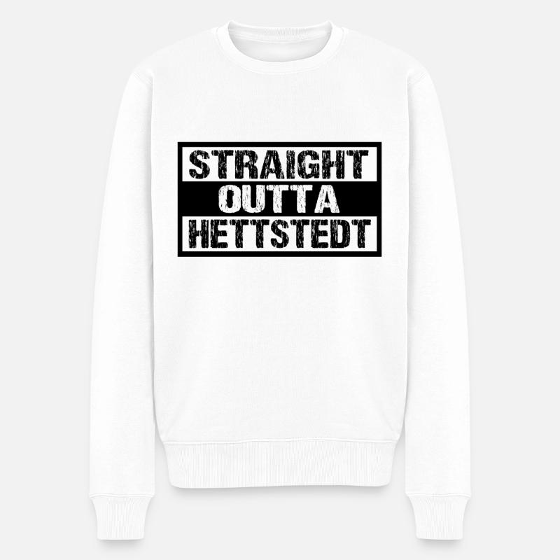 Hettstedt - Männer Premium Bio Pullover - Weiß