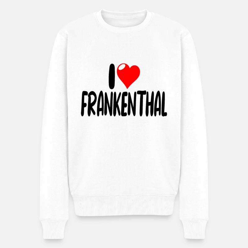Frankenthal - Männer Premium Bio Pullover - Weiß