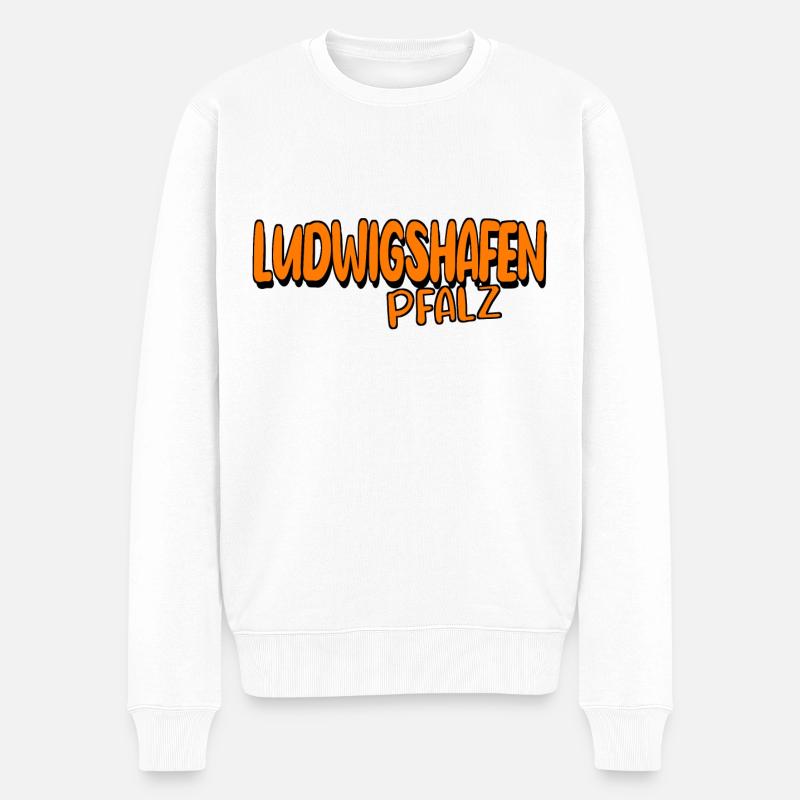 ludwigshafen - Männer Premium Bio Pullover - Weiß
