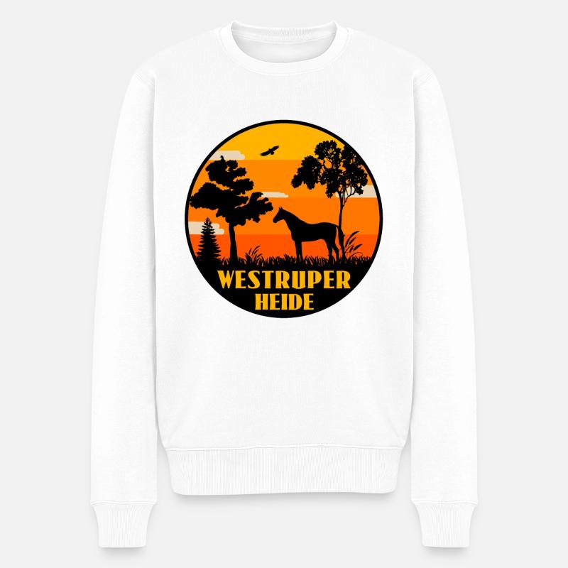 Westruper Heide - Männer Premium Bio Pullover - Weiß