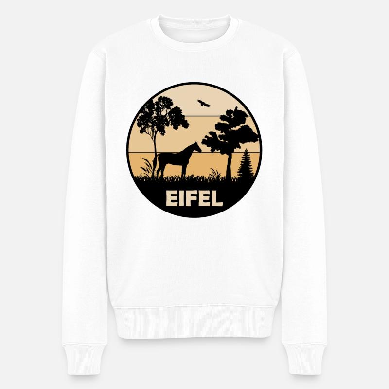 Eifel - Männer Premium Bio Pullover - Weiß