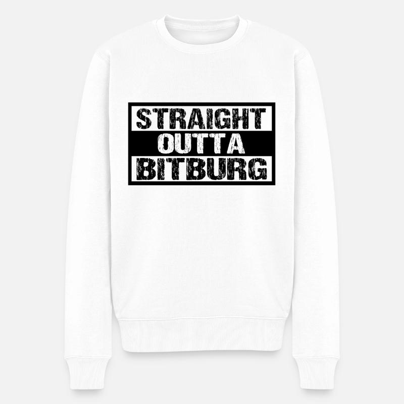 Bitburg - Männer Premium Bio Pullover - Weiß