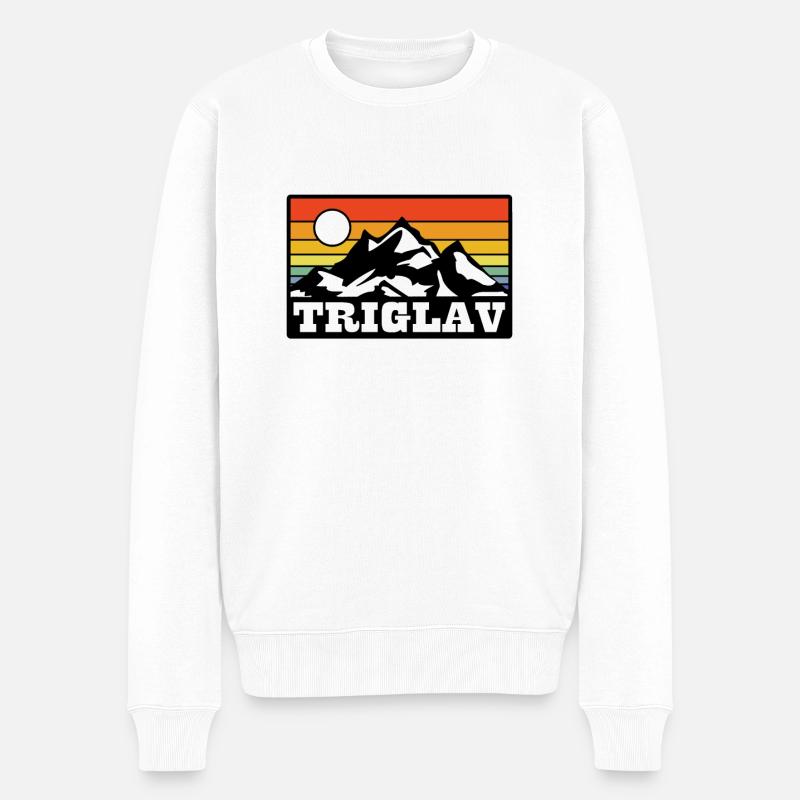 Triglav - Männer Premium Bio Pullover - Weiß