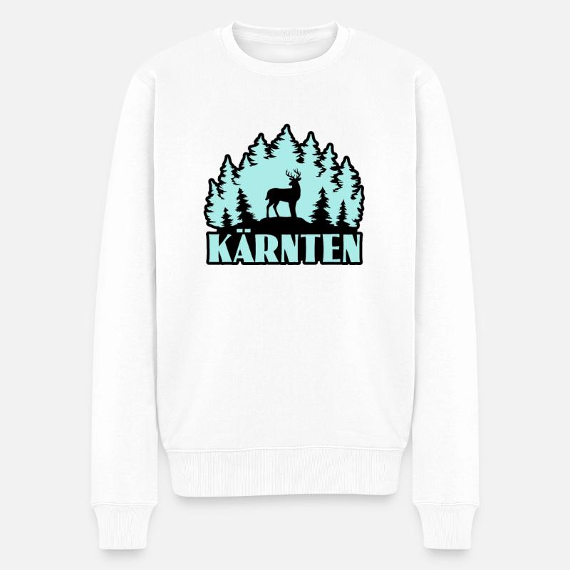 Kärnten - Männer Premium Bio Pullover - Weiß