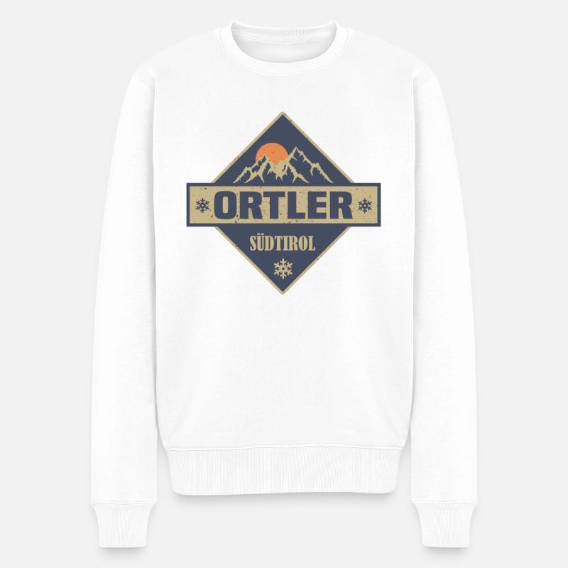 Ortler - Pull Premium bio Homme - blanc