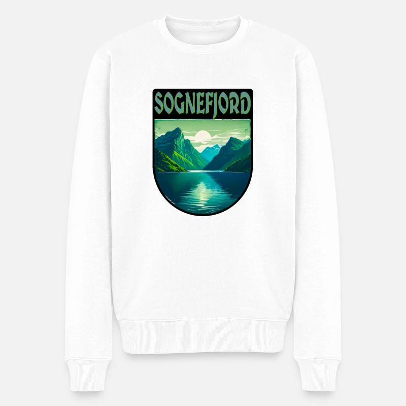 Sognefjord - Pull Premium bio Homme - blanc