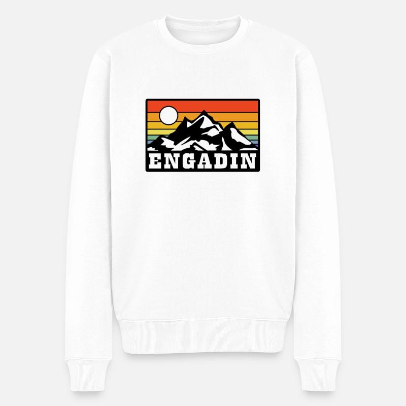 Engadine - Pull Premium bio Homme - blanc