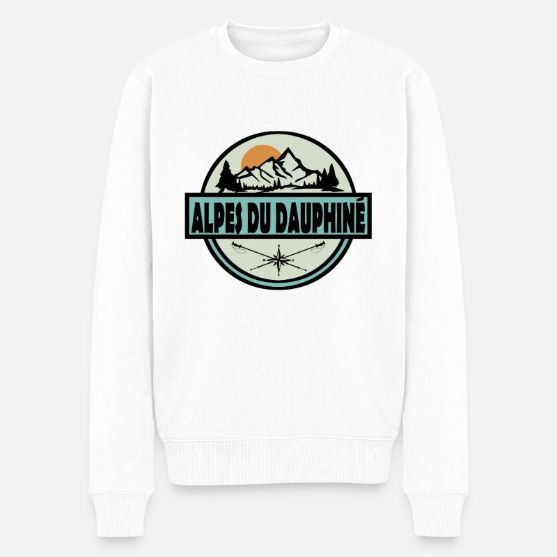 Alpes du Dauphine - Pull Premium bio Homme - blanc