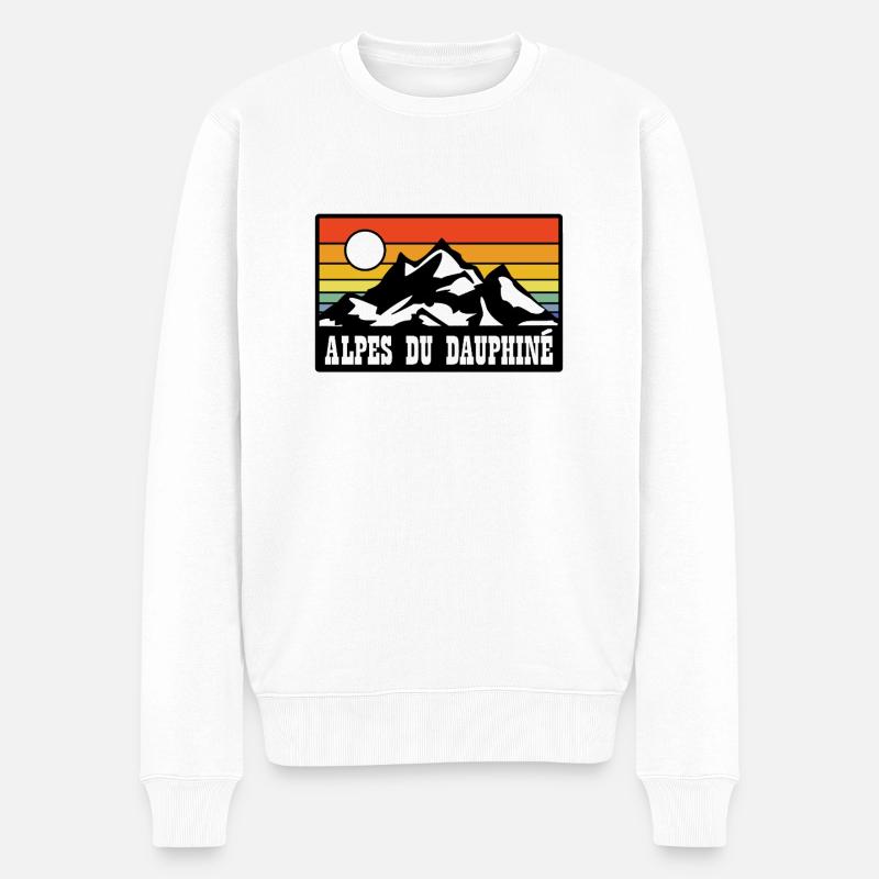 Alpes du Dauphine - Pull Premium bio Homme - blanc