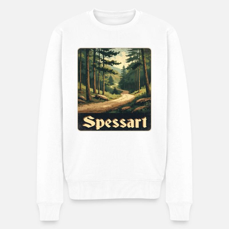 Spessart - Männer Premium Bio Pullover - Weiß