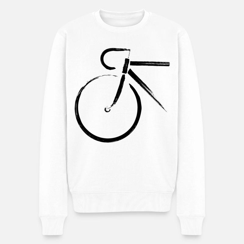 Vélo de course Triathlon Vélo - Pull Premium bio Homme - blanc