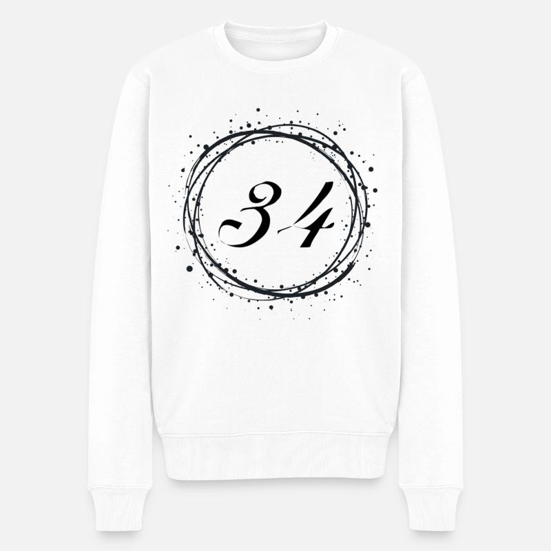 34 - Pull Premium bio Homme - blanc