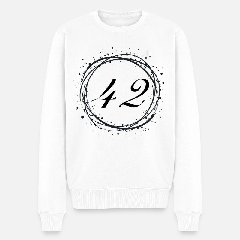 42 - Pull Premium bio Homme - blanc