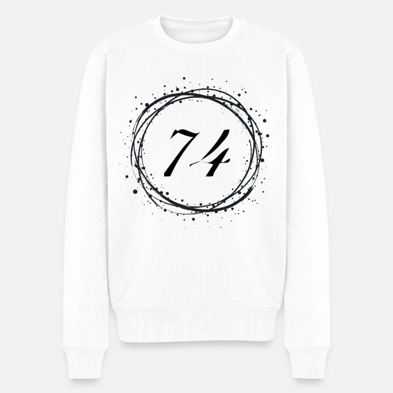 74 - Pull Premium bio Homme - blanc