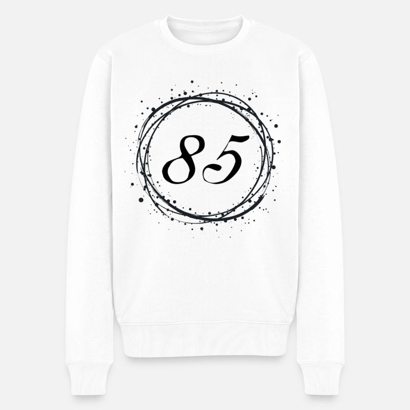 85 - Männer Premium Bio Pullover - Weiß