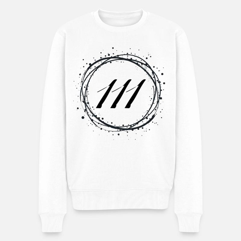 111 - Männer Premium Bio Pullover - Weiß