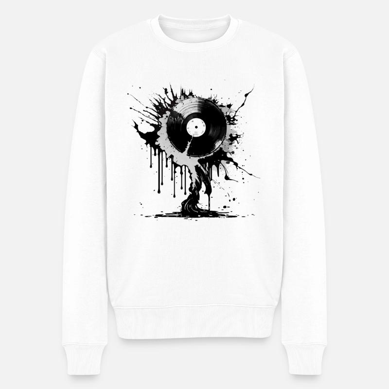 Collecteur d’enregistrements - Pull Premium bio Homme - blanc