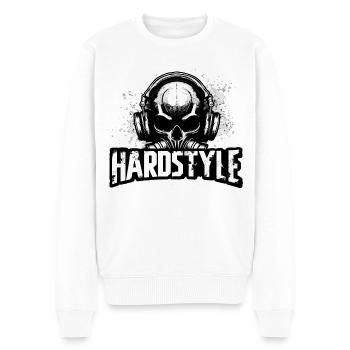 Hardstyle - Männer Premium Bio Pullover - Weiß - Vorne - Thijin (182cm)