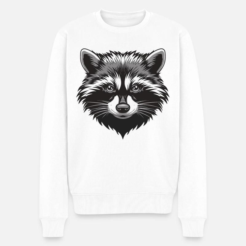 Raton laveur - Pull Premium bio Homme - blanc