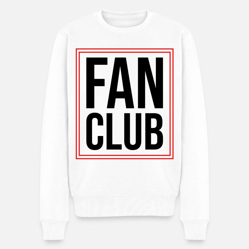 Fan Club - Männer Premium Bio Pullover - Weiß