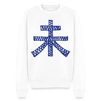 Schaf / Ziege (Japanisch) Astrologisch - Männer Premium Bio Pullover - Weiß - Vorne - Thijin (182cm)
