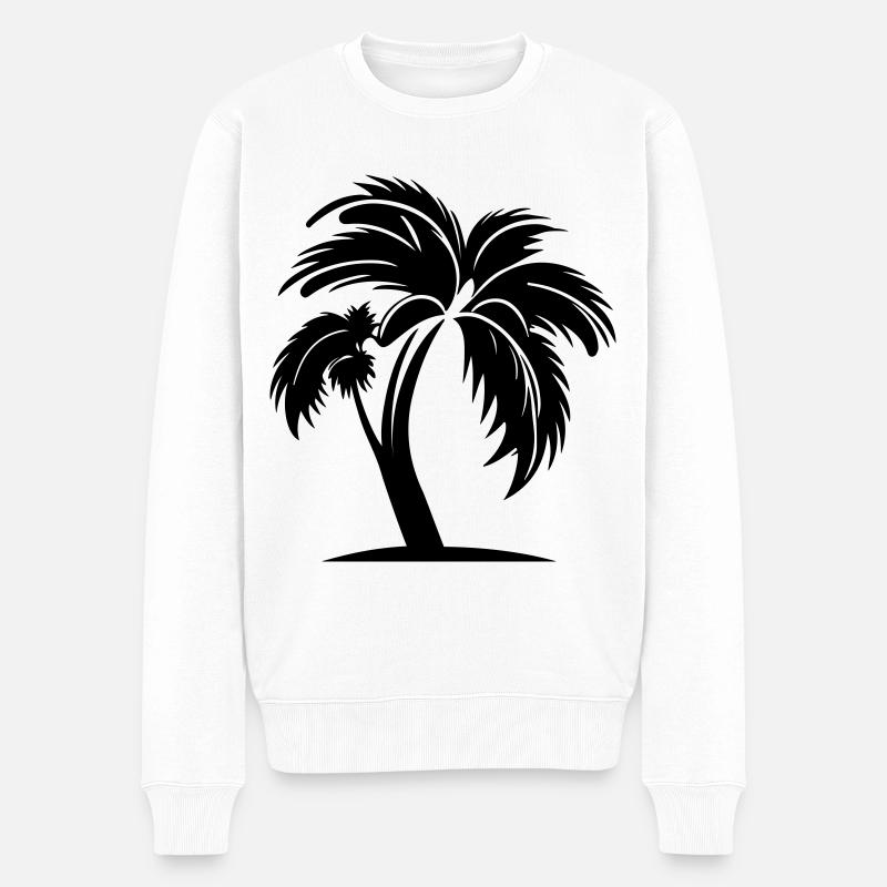 Symbole de Palm Island - Pull Premium bio Homme - blanc