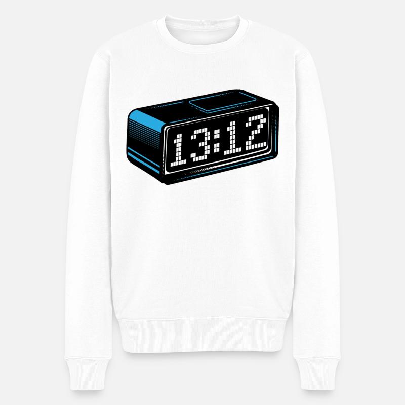 13:12 - Männer Premium Bio Pullover - Weiß