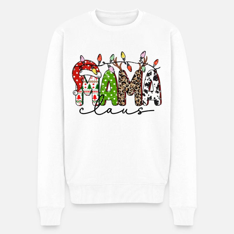 Maman de Noël, maman noël - Pull Premium bio Homme - blanc
