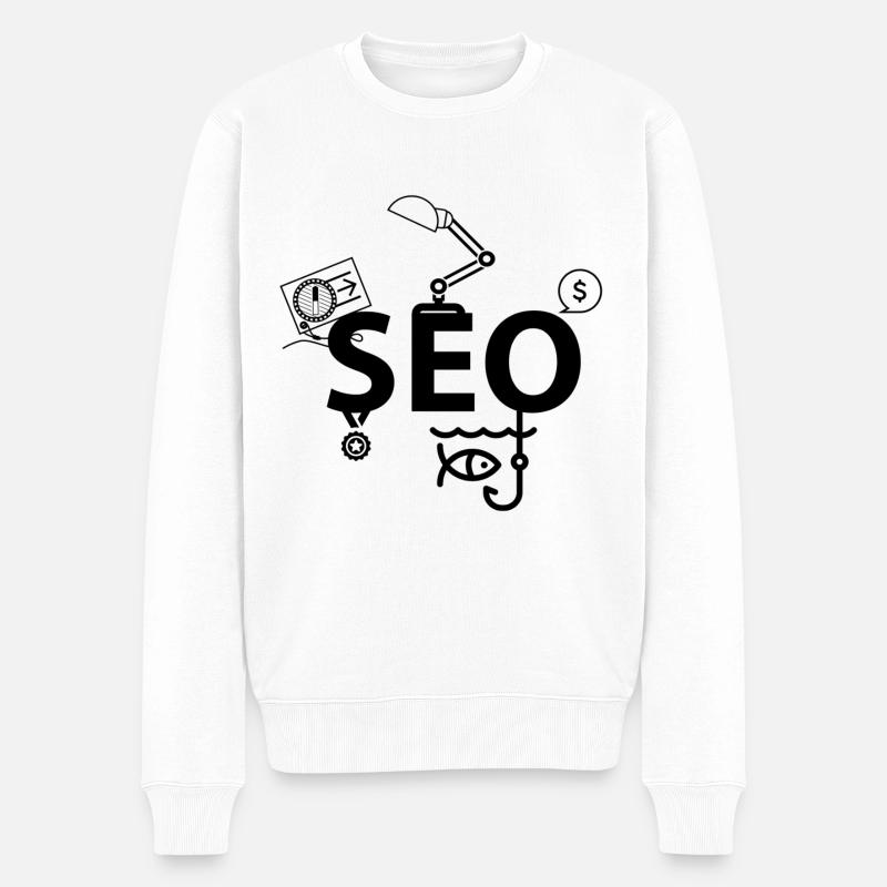 SEO - Pull Premium bio Homme - blanc