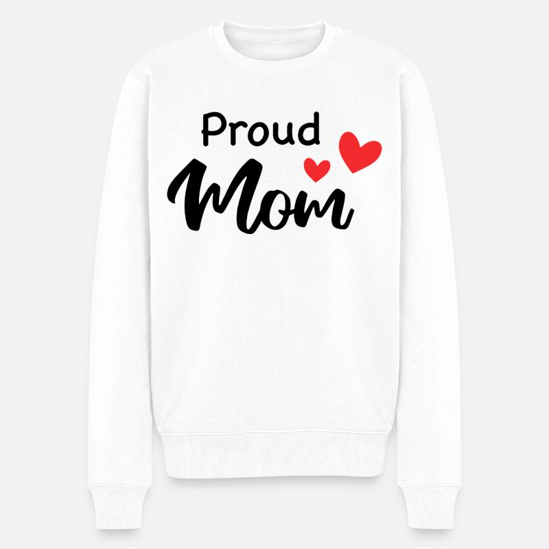 Proud Mom - Pull Premium bio Homme - blanc