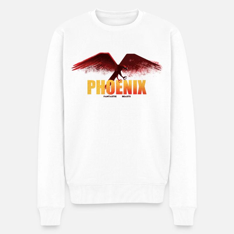 Phantastische Tierwesen 3 Phoenix - Männer Premium Bio Pullover - Weiß