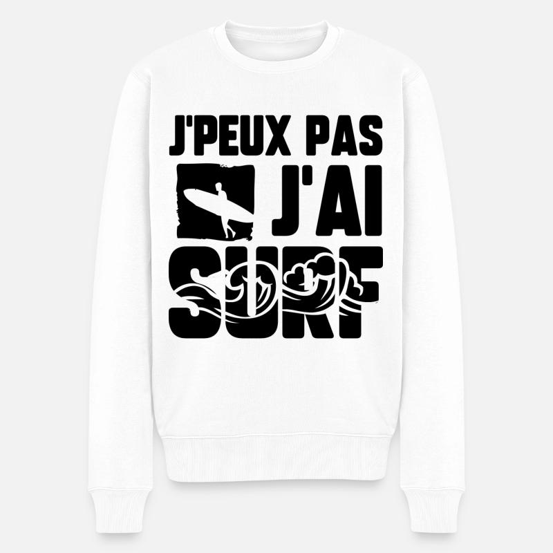 J’peux pas j’ai surf - Pull Premium bio Homme - blanc