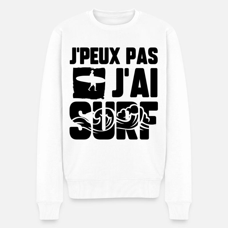 J’peux pas j’ai surf - Pull Premium bio Homme - blanc