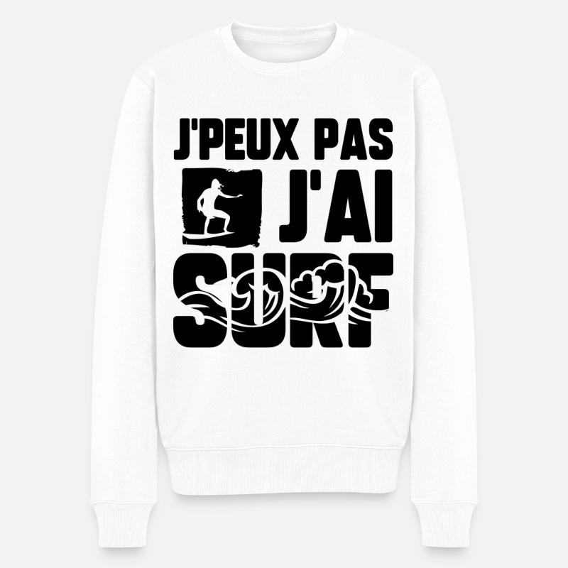 J’peux pas j’ai surf - Pull Premium bio Homme - blanc