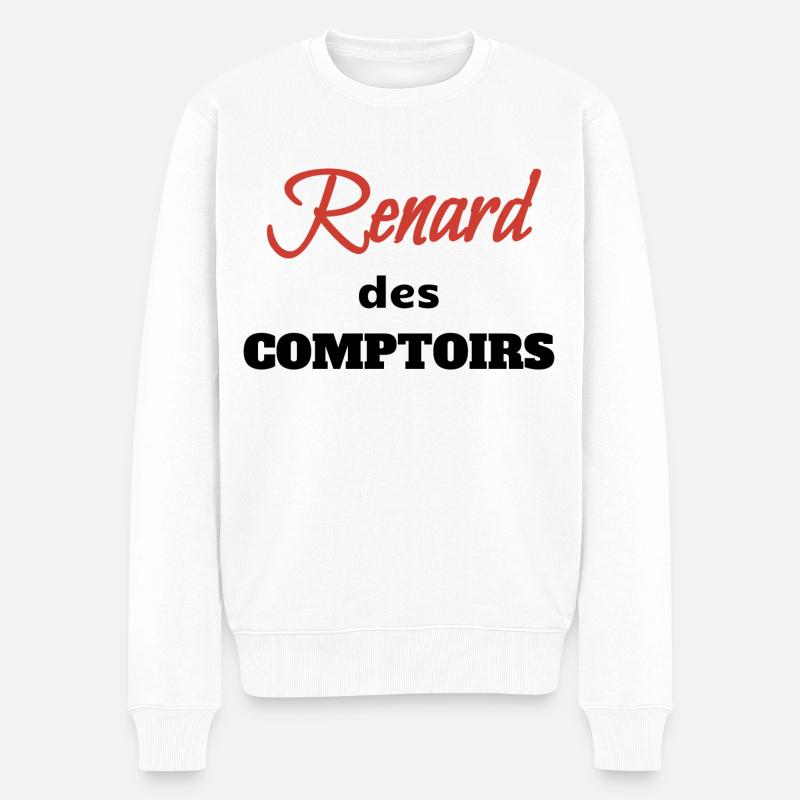 Renard des comptoirs - Pull Premium bio Homme - blanc