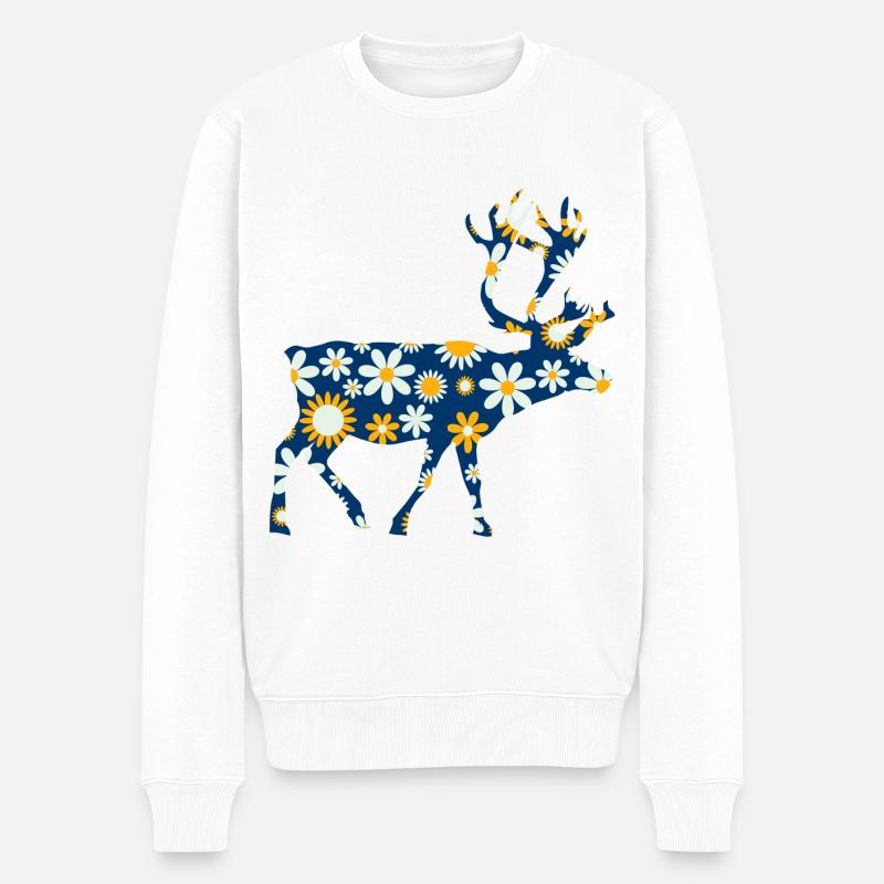renne rennes scandinavie - Pull Premium bio Homme - blanc
