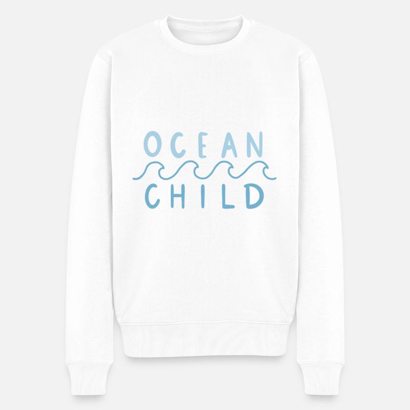 Ocean child - Pull Premium bio Homme - blanc