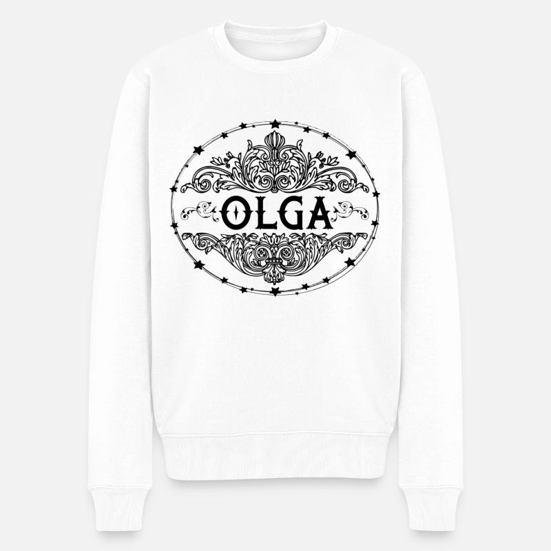 Olga - Pull Premium bio Homme - blanc