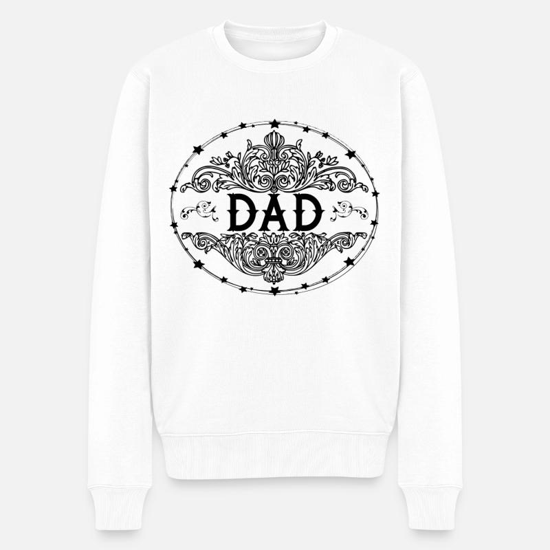Dad - Männer Premium Bio Pullover - Weiß