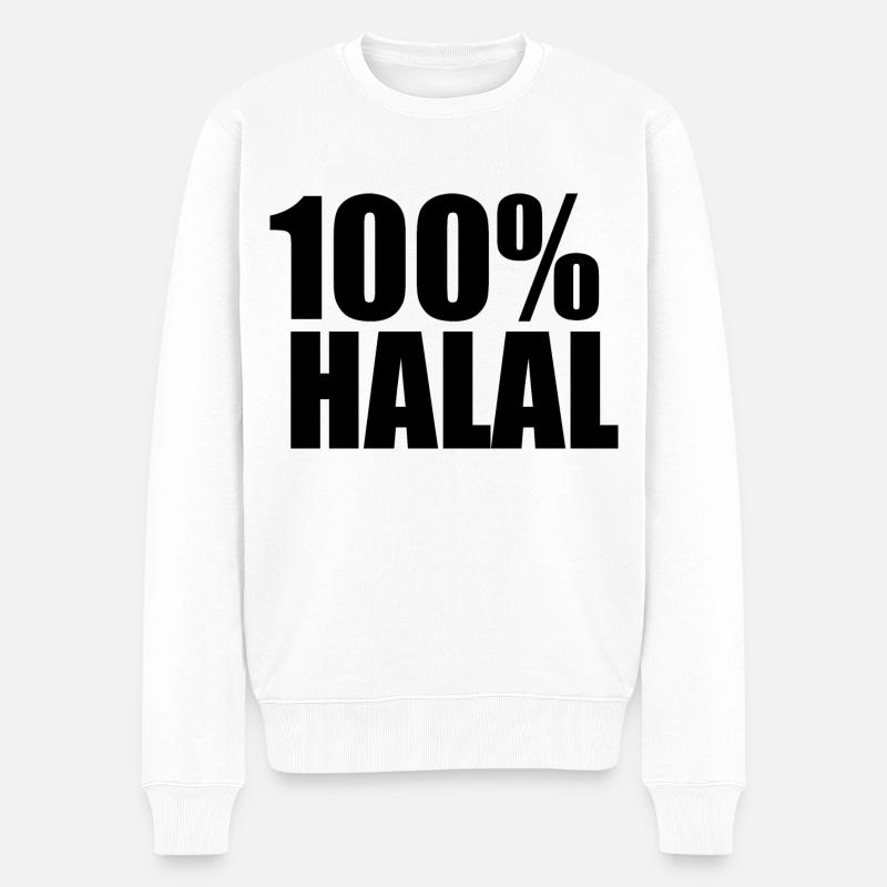 Halal - Männer Premium Bio Pullover - Weiß