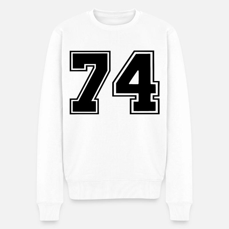 74 - Pull Premium bio Homme - blanc