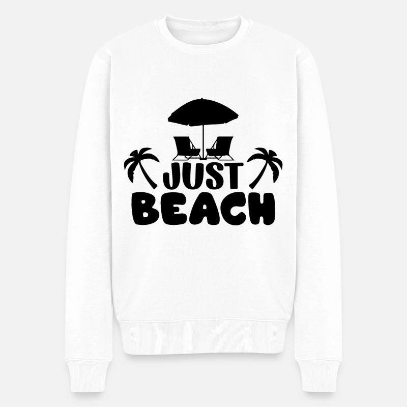 Juste la plage - Pull Premium bio Homme - blanc