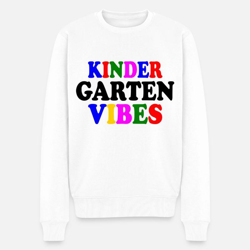 kindergarten vibes - Pull Premium bio Homme - blanc