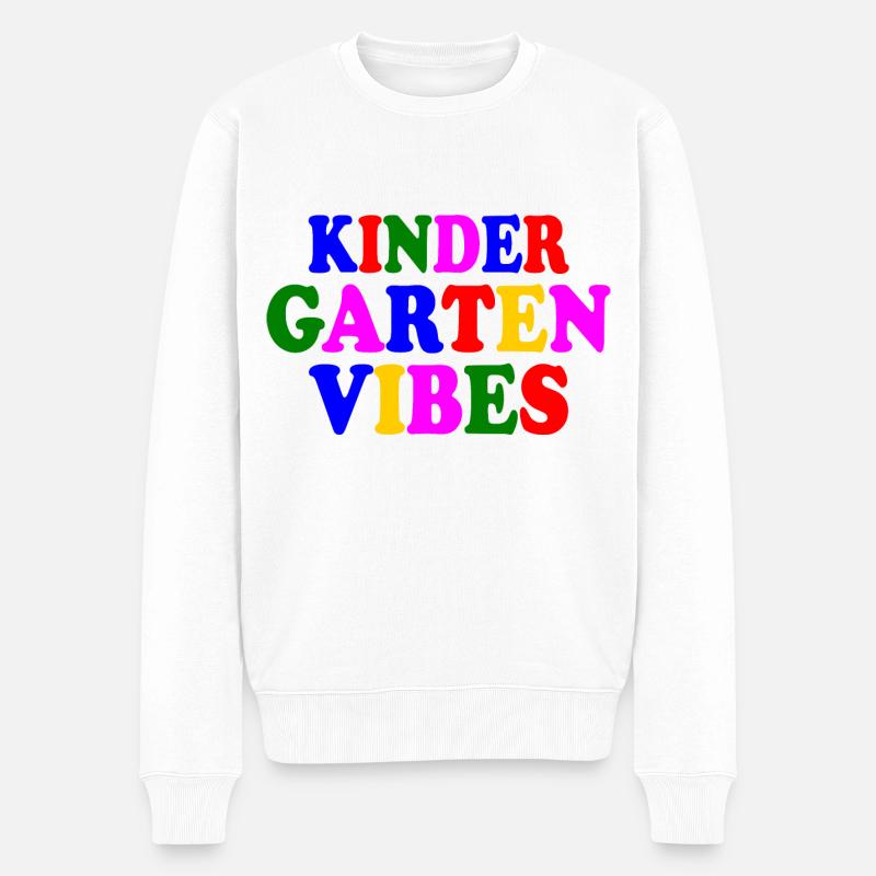 kindergarten vibes - Pull Premium bio Homme - blanc