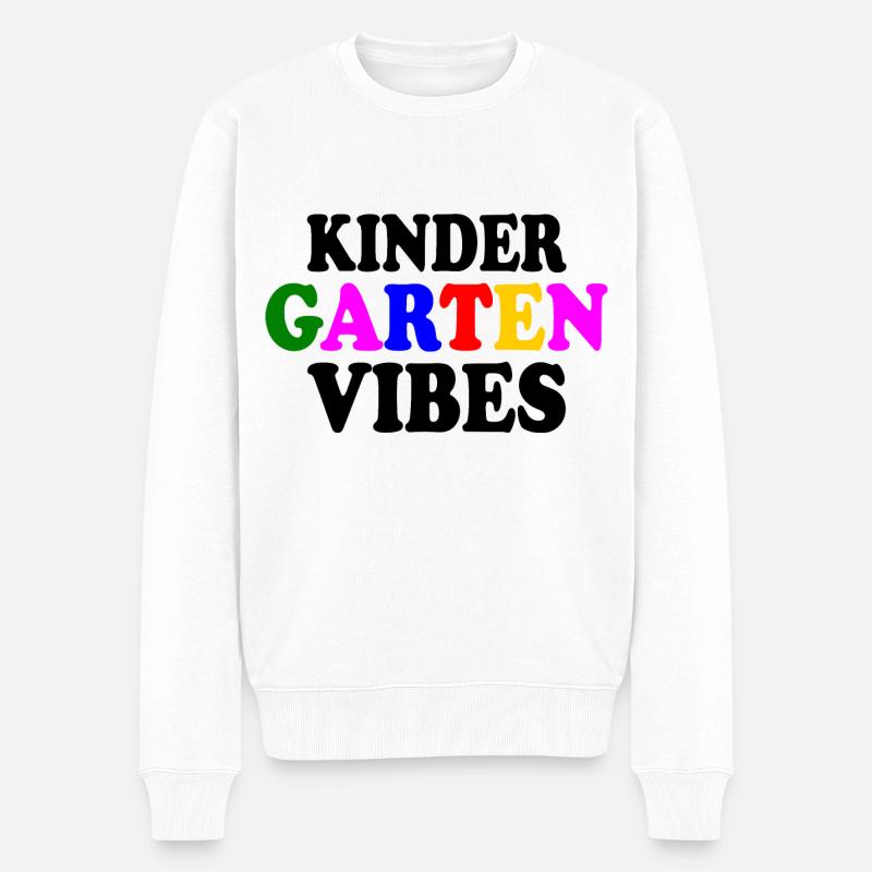 kindergarten vibes - Pull Premium bio Homme - blanc