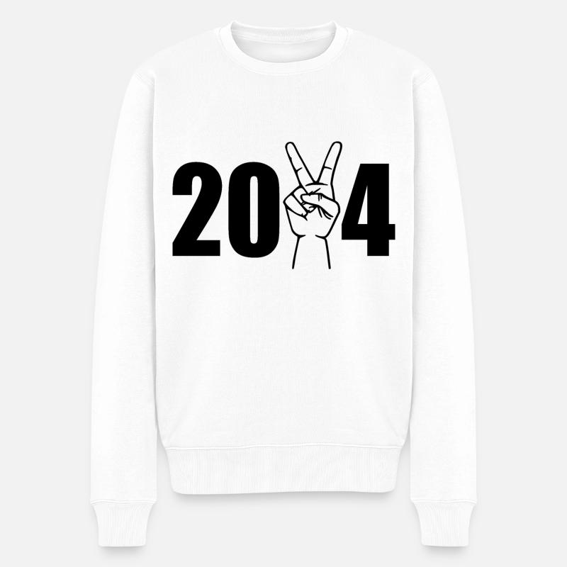 victory 2024 - Pull Premium bio Homme - blanc
